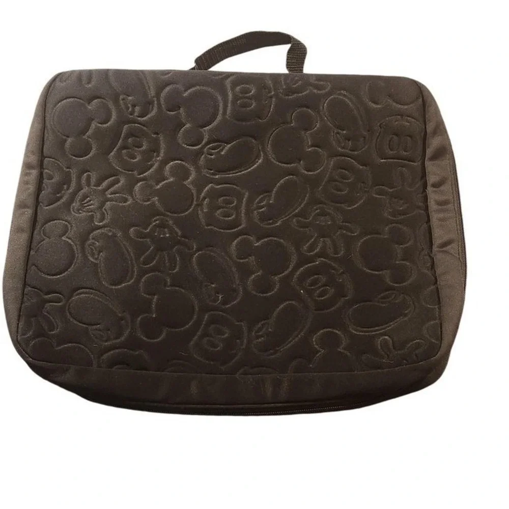 Disney Black Mickey‎ Mouse Pin Trading Bag 3 Ring Zipper Binder Case Padded DLR
